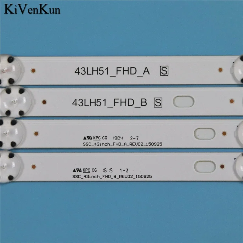 LED バックライト ストリップ LG 43LF5100 43LF510A 43LF510T LED TV バーバンド定規 43LH51_FHD_A S LGE_WICOP_FHD 43inch_FHD_B_REV02