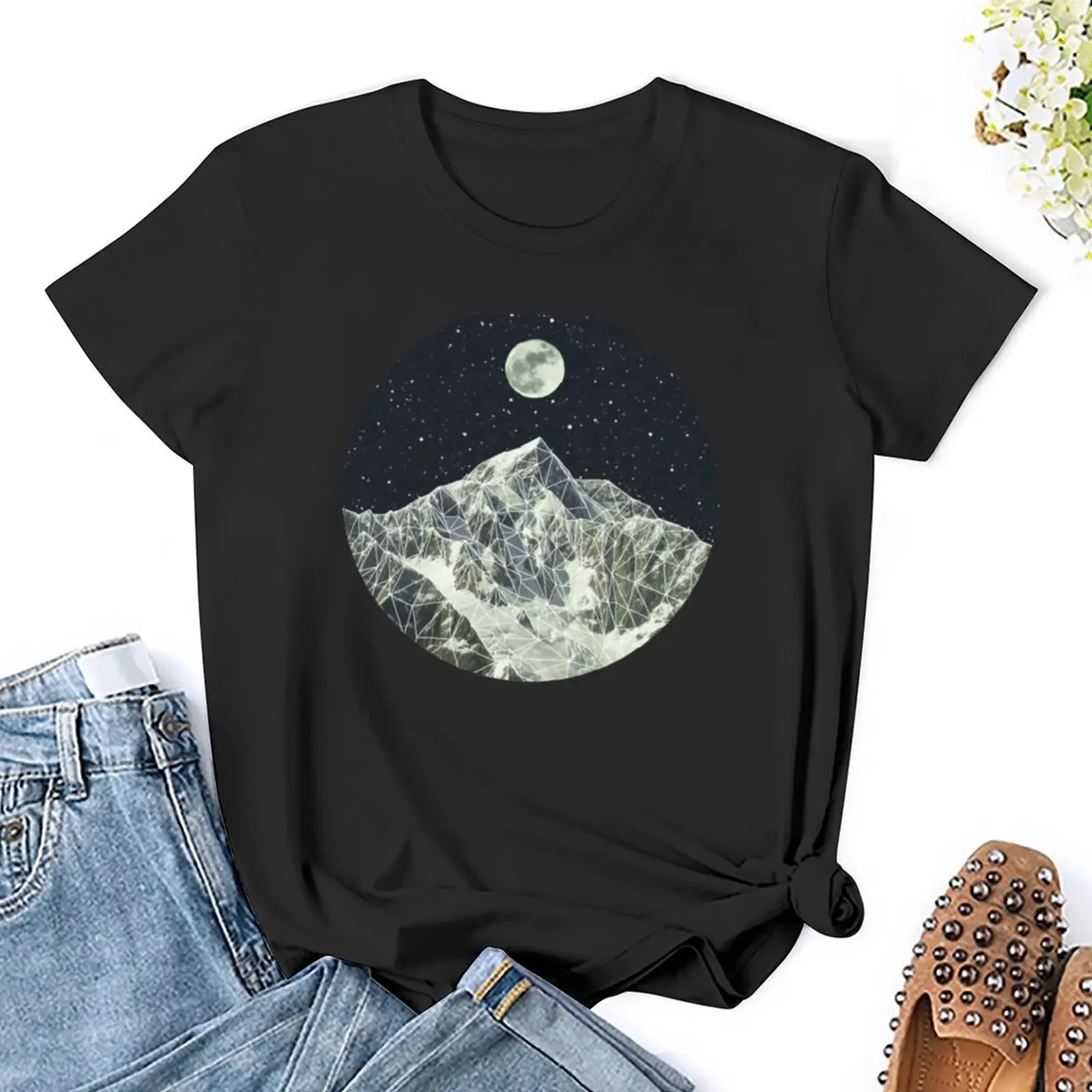 Full Moon T-Shirt shirts graphic tees vintage clothes workout t shirts for Women