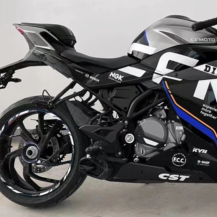 Per CFMOTO Cerchione Adesivi 17′′ Hub Decal Stripe Tape Adesivo cf moto 250SR 300NK 450SR 650NK 650MT Accessori Moto
