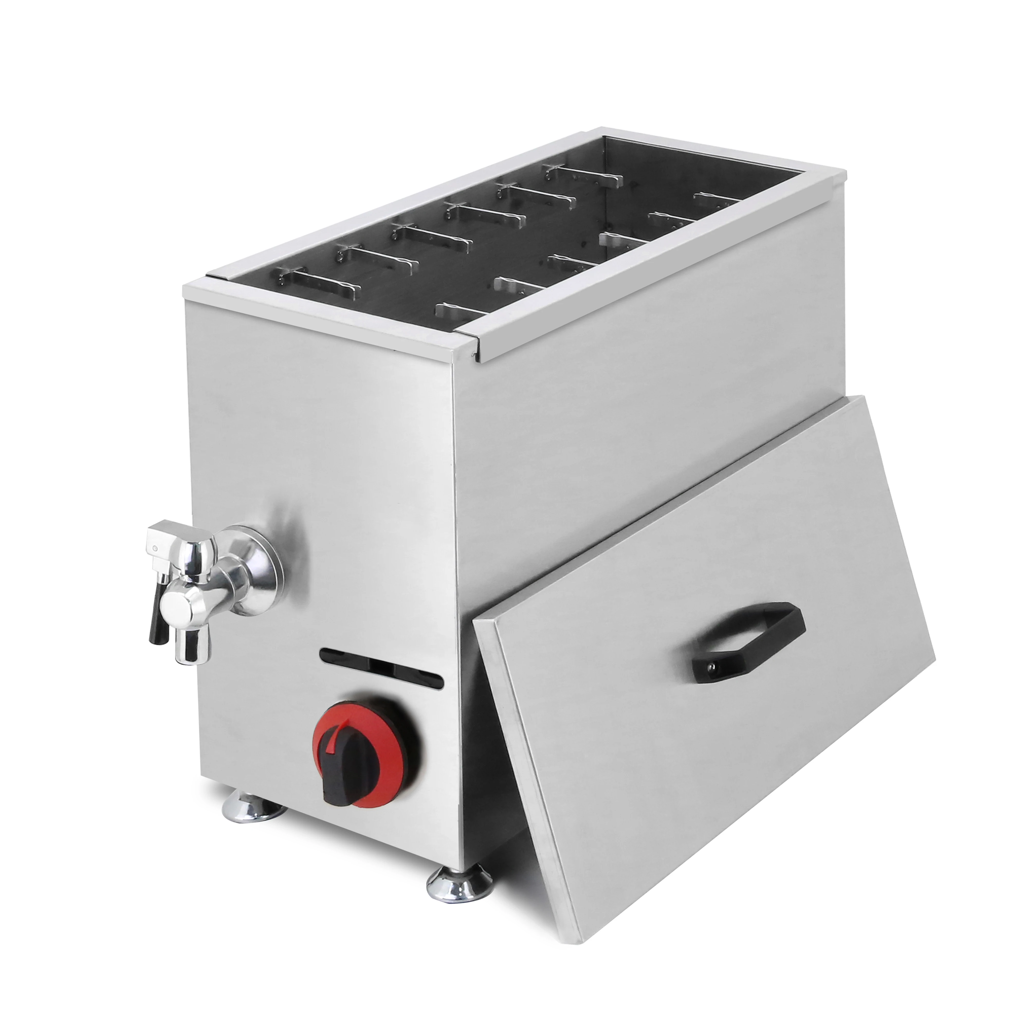 

392-G LPG Commercial Automatic Vending Roll Making Sausage Corn Fryer Cheese Hot Dog Frying Machine