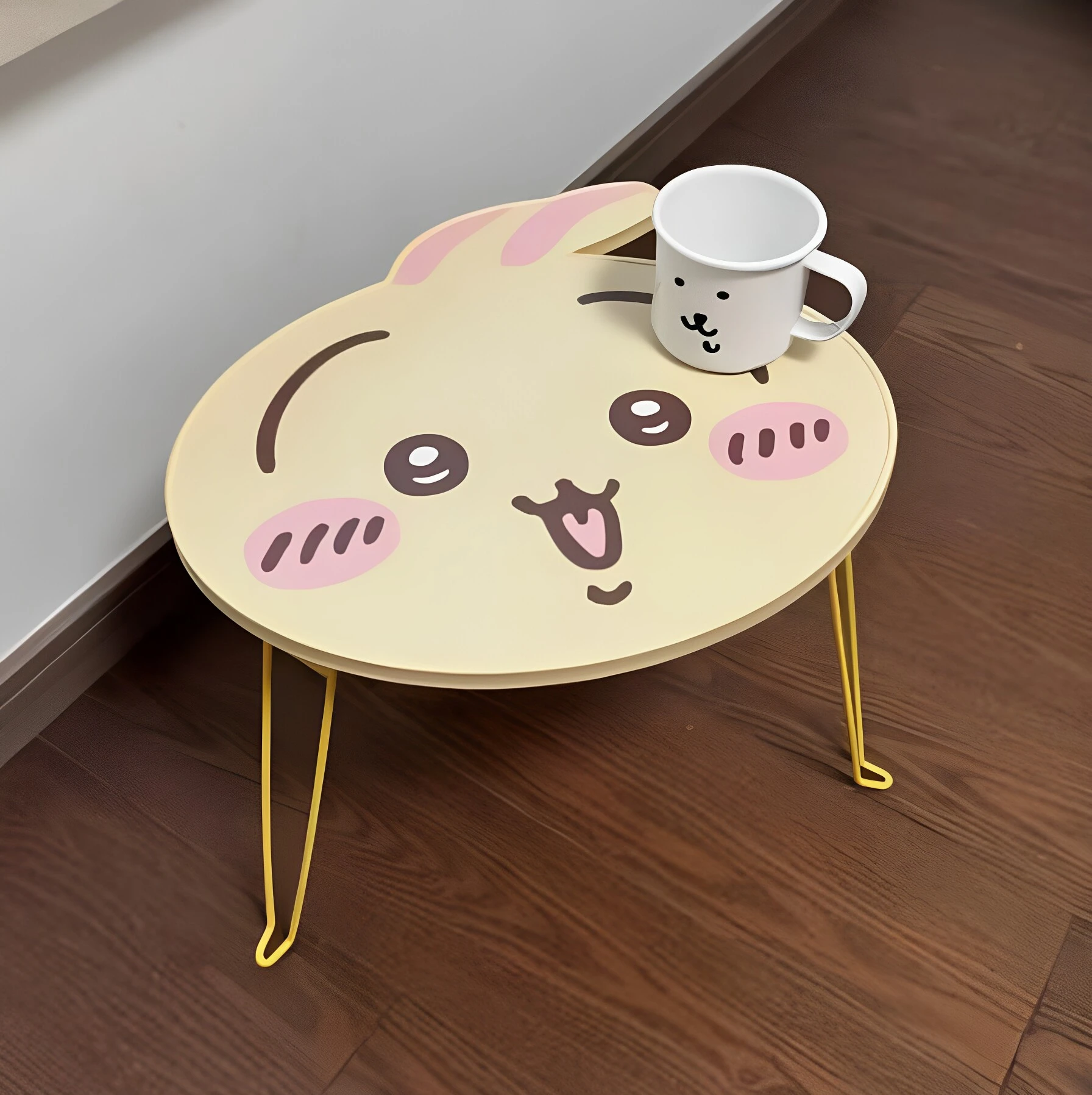Cute Foldable Bed Table Portable Lazy Desk Lightweight Dormitory Breakfast Tray For Bedroom Reading Study And Snack Time