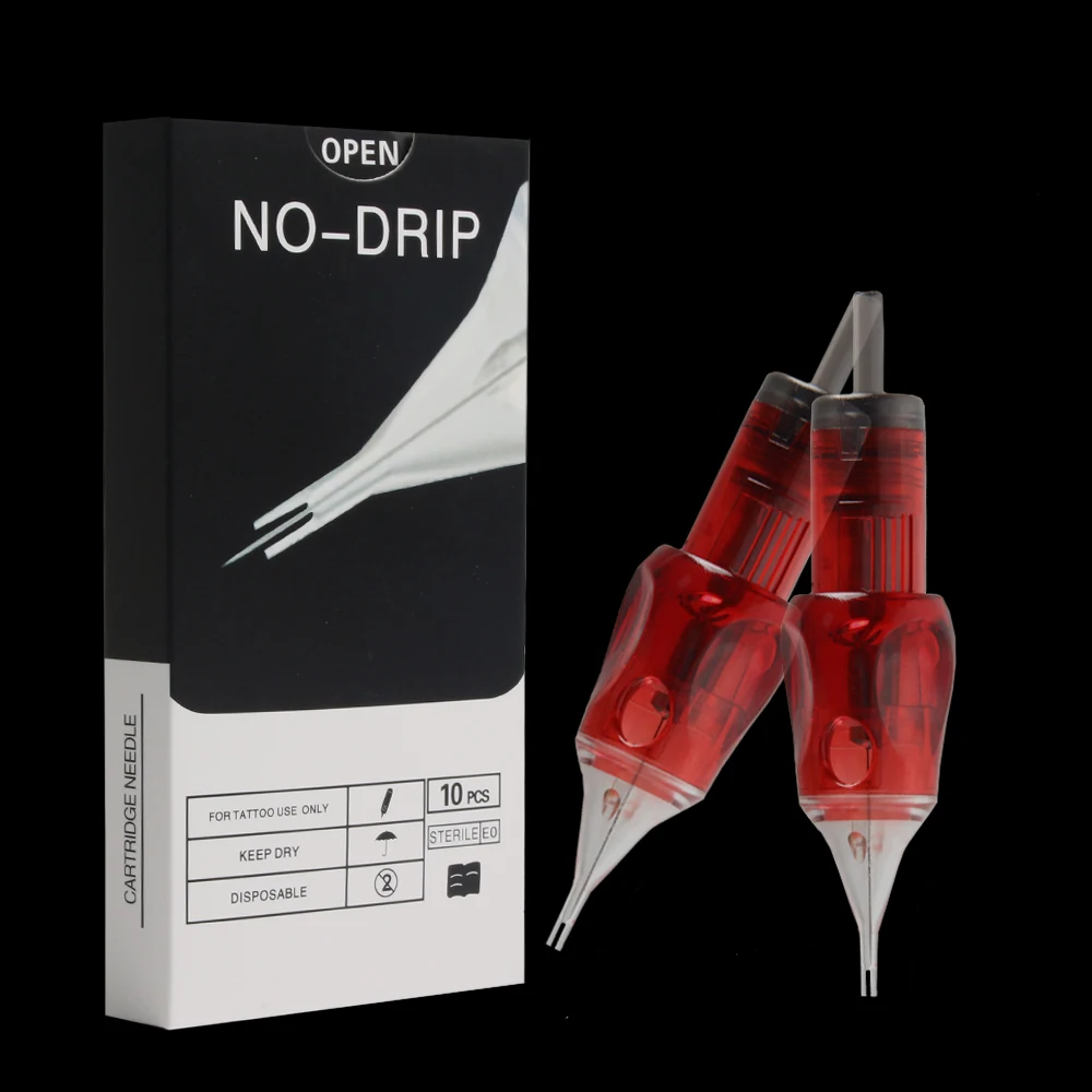 10PCS/BOX Sterilized Tattoo Needle Cartridges for Eyebrows Lip Microblading SMP/Pmu Tattoo Cartridges for hair