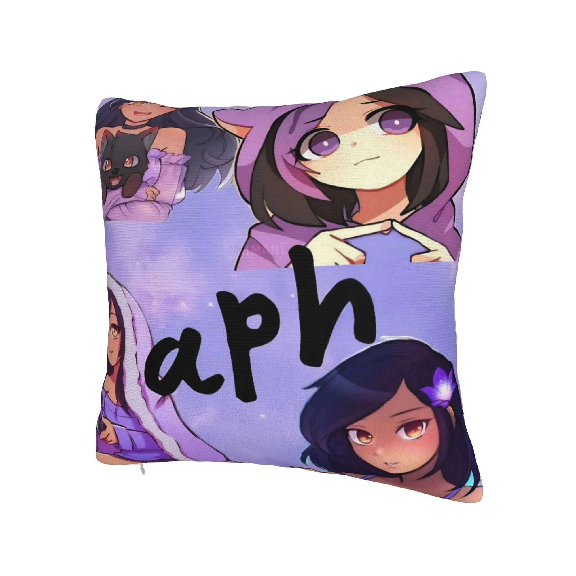 Decorative Pillowcases A-Aphmau Cartoon Merchandise Seat  Throw Pillow Case Cover Zipper Multiple Sizes