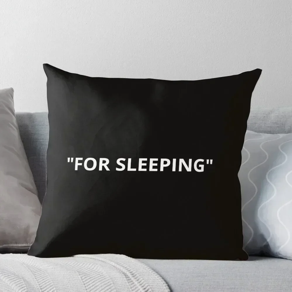 For Sleeping Quotation Marks White Throw Pillow Decorative Pillow Covers For Sofa Cushions Decorative Sofa Cushion pillow