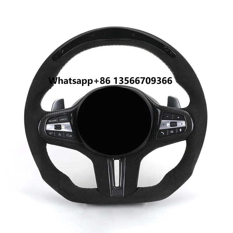 

Upgrade Flat Bottom Full Alcantara LED Steering Wheel for G01 G11 G12 G20 G30 M2 G87 M3 G80 G81 M4 G82 G83 M5 F90 X5 G05 G70