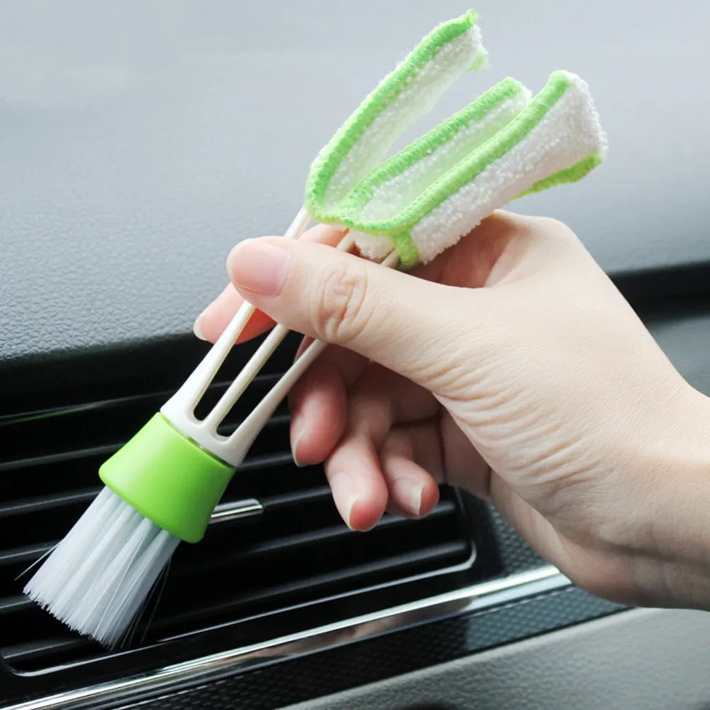 Mini Duster Double Ended Multifunctional Brush for Car Air Vent Cleaner Keyboard Blinds Air Conditioner Outlet