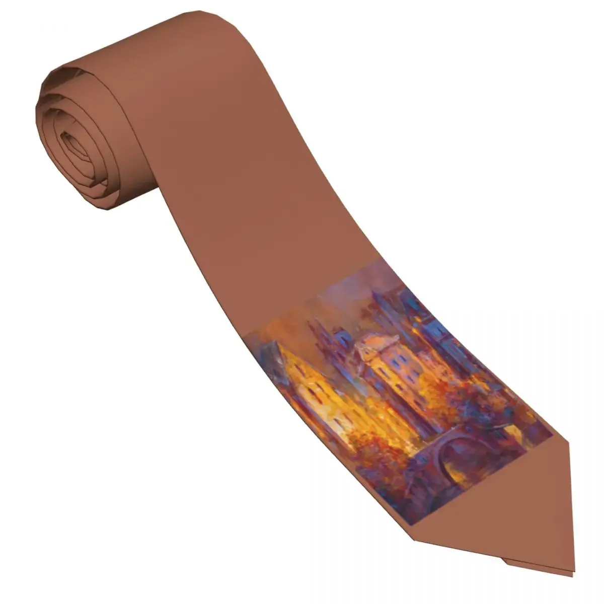 

Harajuku Tie Oil Painting Business Neck Ties Male Cute Funny Necktie Accessories Quality Graphic Collar Tie