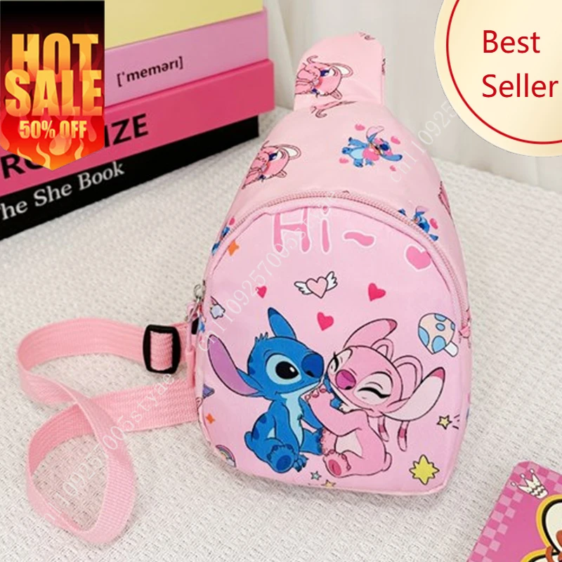 

Stitch Shoulder Bag Disney Cartoon Crossbody Bags Casual Sling Chest Bag Coin Purse Holiday Party Decorations Gift