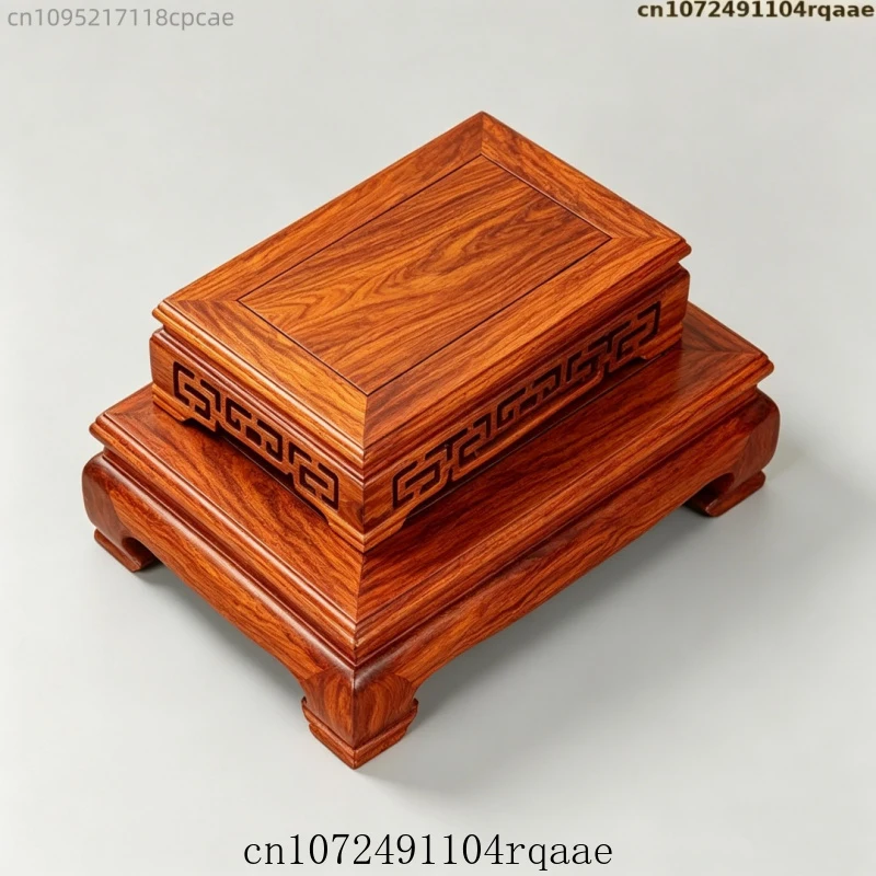 Solid Wood Display Stand, Wooden Pedestal Base for Collectibles, Bonsai, Teaware, Home Decor, Destop Standing Flower Base