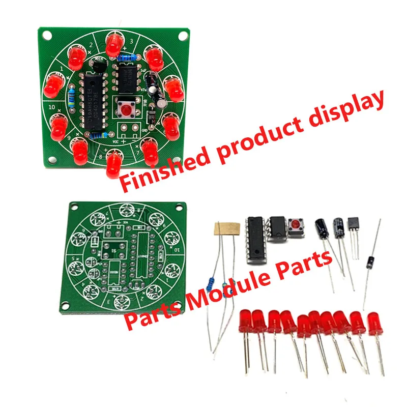 DIY Electronic Lucky Wheel kit simulates a lottery shaker soldering assembly teaching practical training fun DIY making loose pa