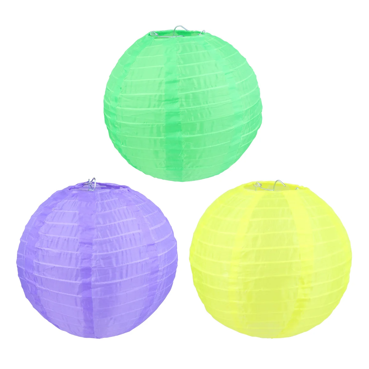 

3Pcs Hanging Silk Outdoor Waterproof Lanterns 8 Inch Party Decorations for Mid-Autumn Festival Wedding Celebration