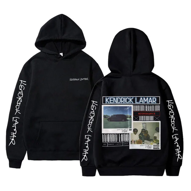 

Rapper Kendrick Lamar Good Kid Album Cover Graphic Hoodie Men's Fleece Oversized Hoodies Men Women Hip Hop Vintage Sweatshirt