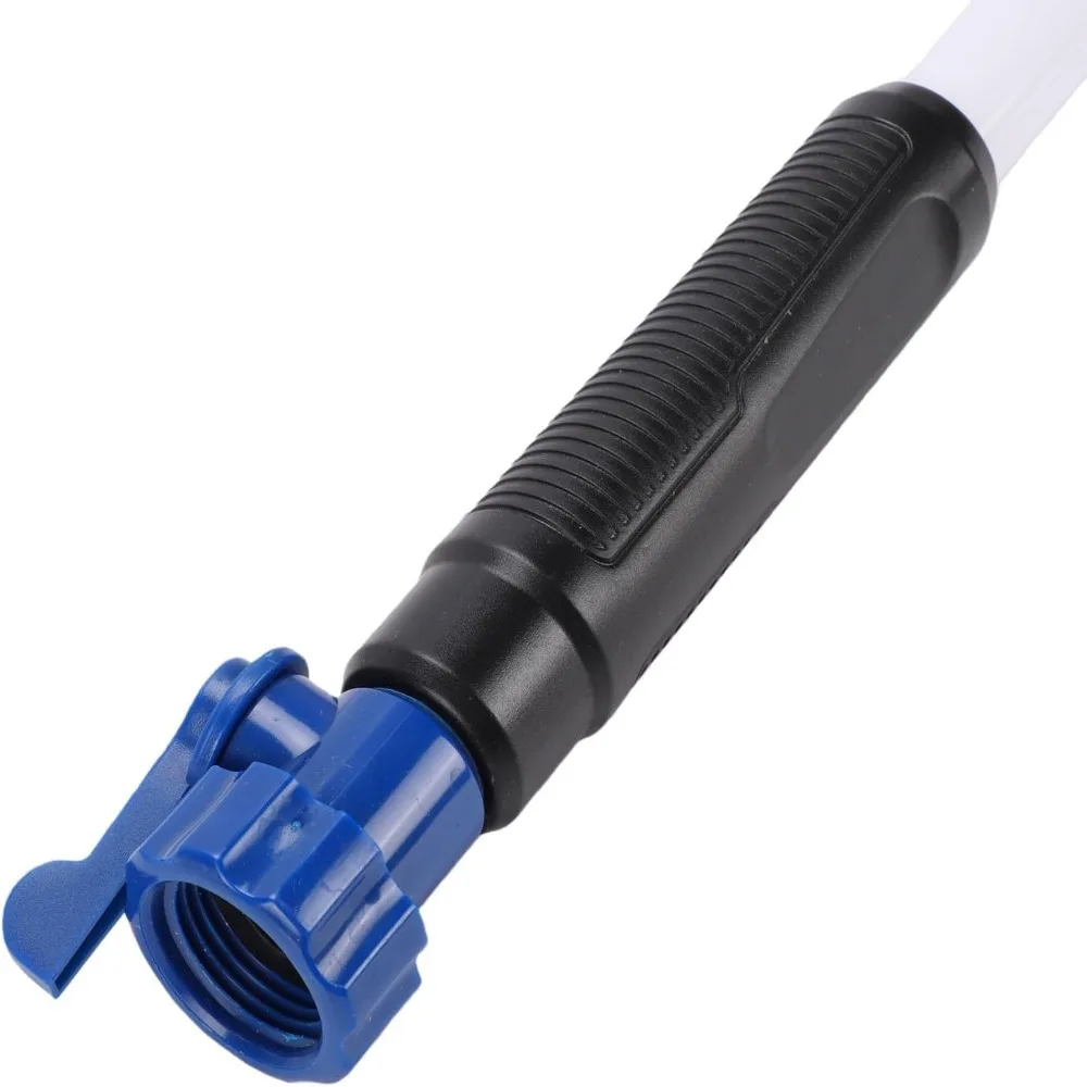 48 Inch Length RV Cleaning Wand 3/4 Inch Inlet Thread Ball Valve Switch Black Tank Cleaning Wand 360 Rotating Nozzle