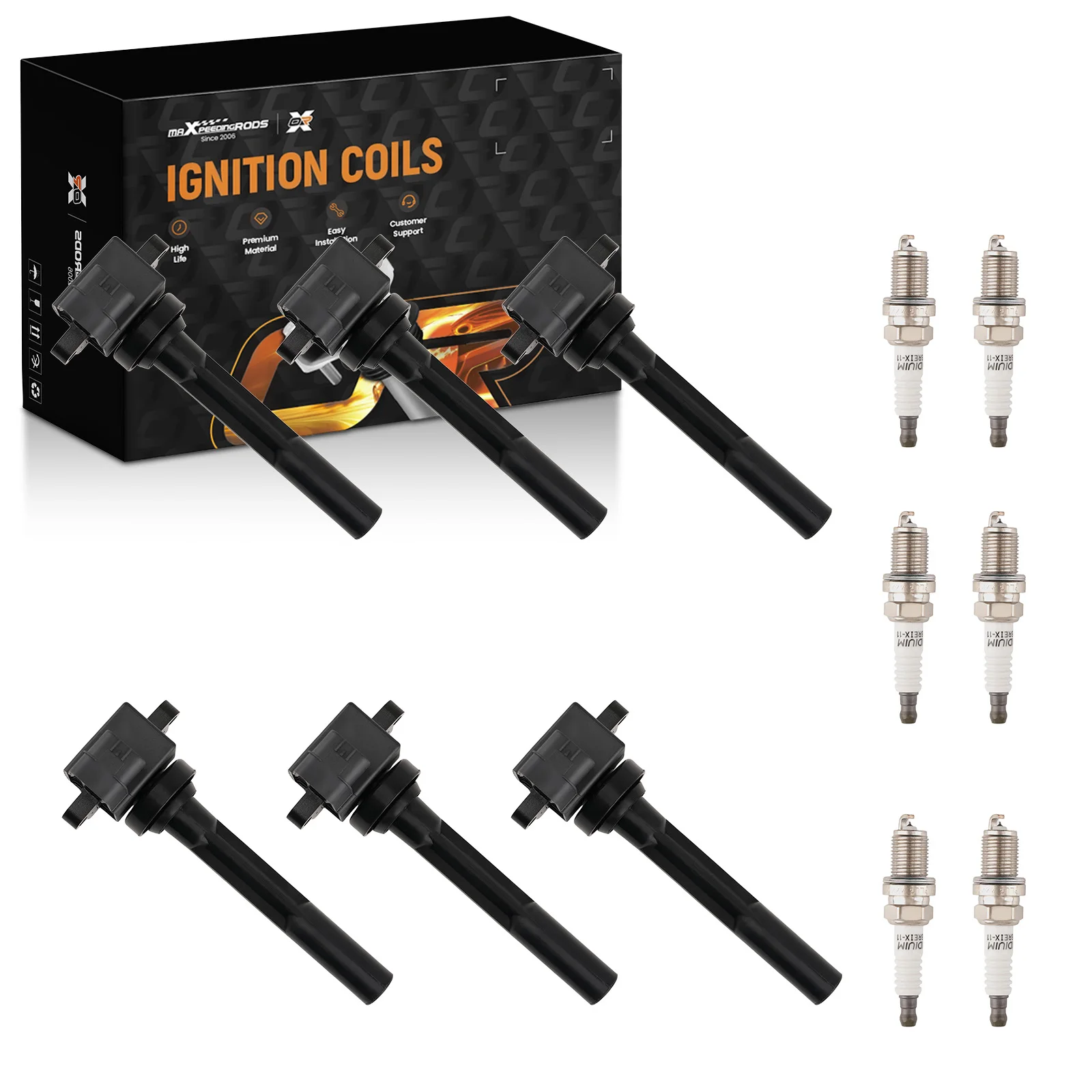 6 Ignition Coils & …