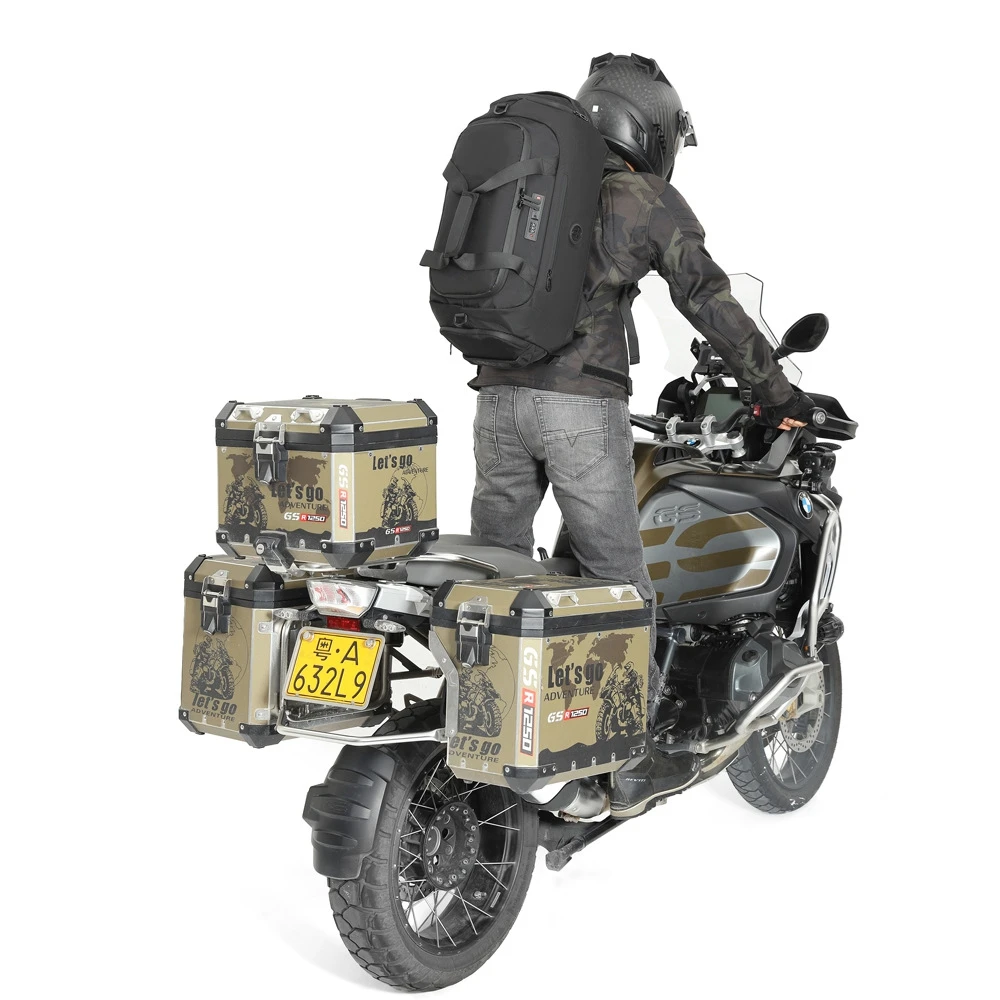 Borsa da coda impermeabile per moto Borsa da viaggio per bagagli asciutti per esterni Borsa da viaggio 40/66/80/90L Zaino per bagagli per moto Sedile per moto