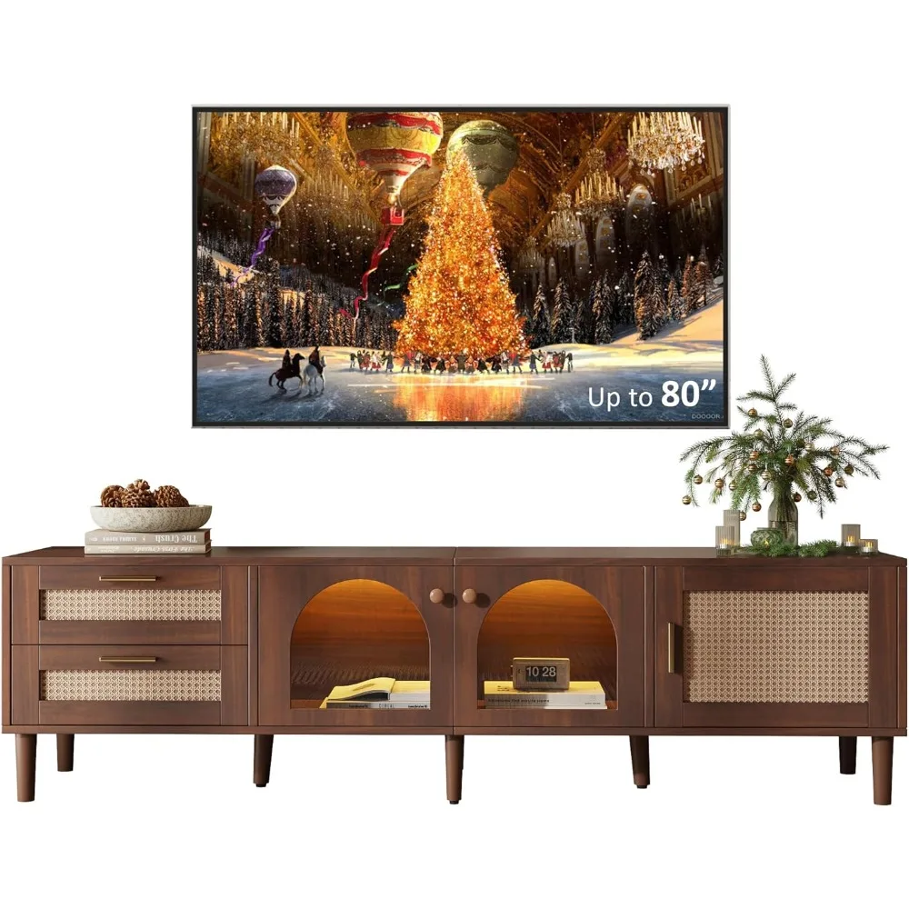 Rattan Tv Stand Wit… - image