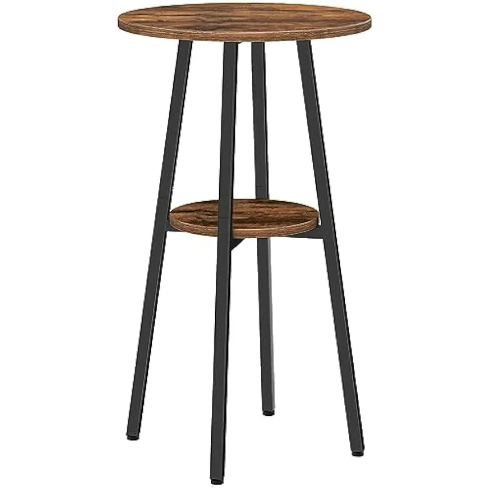 2-Tier Bistro Table with Storage, 37.4