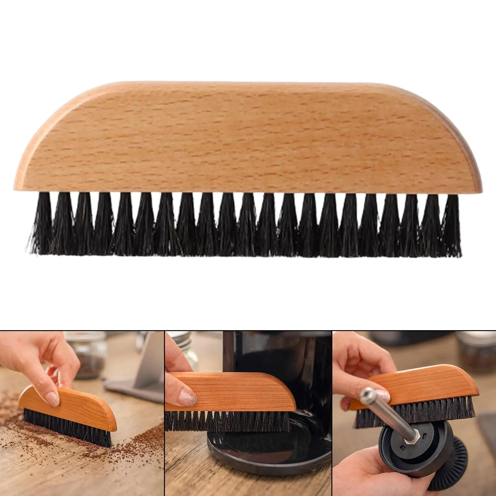 فرشاة تنظيف ماكينة القهوة ، فرشاة تنظيف الأدوات لدقيق مسحوق الفول ، 2-4 عبوات