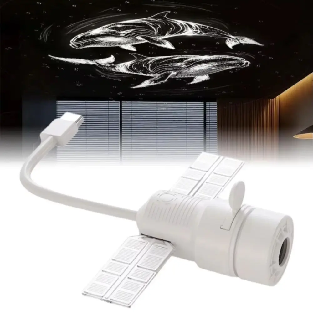 Adjustable Focus Star Projector USB Powered Star Patterns Night Light Space Design 360 Degree Rotation Satellite Projector