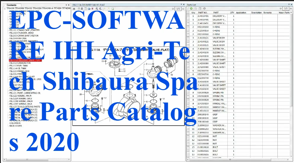 

EPC-OFTWARE Каталоги на запасные части IHI Agri-Tech Shibaura 2020