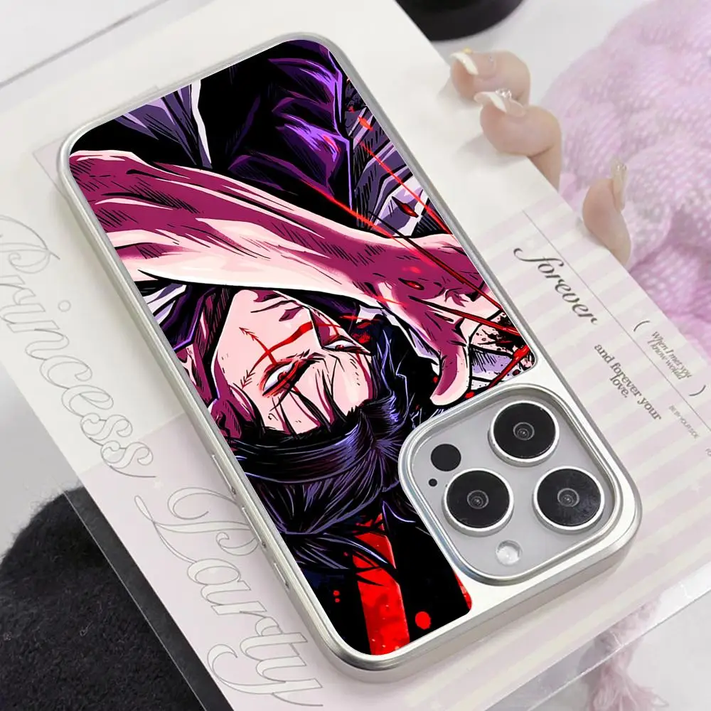 

Чехол для телефона Jujutsu Kaisen Choso для iPhone 17 16 15 14 13 12 11 Air Pro Max Plus, с серебряным покрытием, цветной, для смартфона
