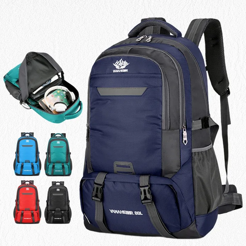 Imagem -02 - Mochila Esportiva Impermeável Mochilas ao ar Livre Bolsas de Acampamento Caminhada Mochila de Viagem Trekking Bolsa Universal Novo 60l 2023