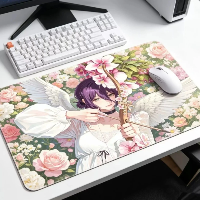 PANPAD Tempered Glass Mouse Pad Customized Anime E-sports Gaming Mouse Pads 490x430mm Table Mats Keyboard Accessories Replica
