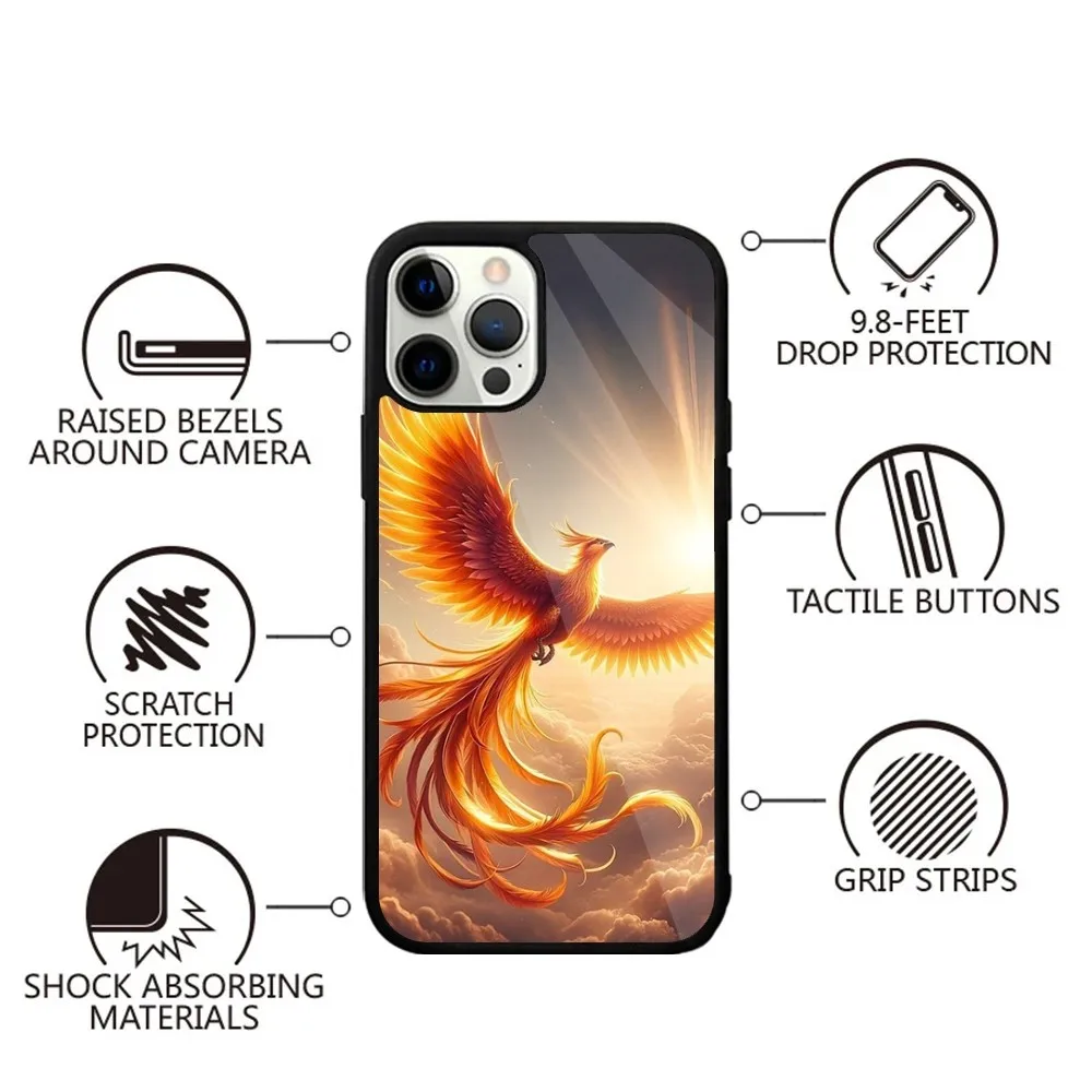 Phoenix Nirvana  Phone Case Strong Magnetic For IPhone 15,14,13,Pro,Max,Plus,11,12,Mini For Magsafe Wireless Charging