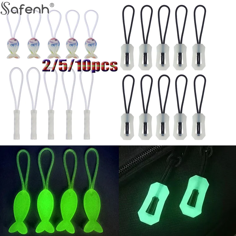 

2/5/10 шт. пластиковый уличный палатка рюкзак тянущее кольцо сменная веревка с пряжкой кулон светящаяся дорожная сумка на молнии анти-потеря якорная веревка