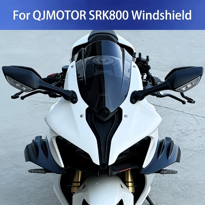 

For QJMOTOR SRK800 Motorcycle Racing Sports Front Screen Windshield Extended Original Deflector Modification Accessories