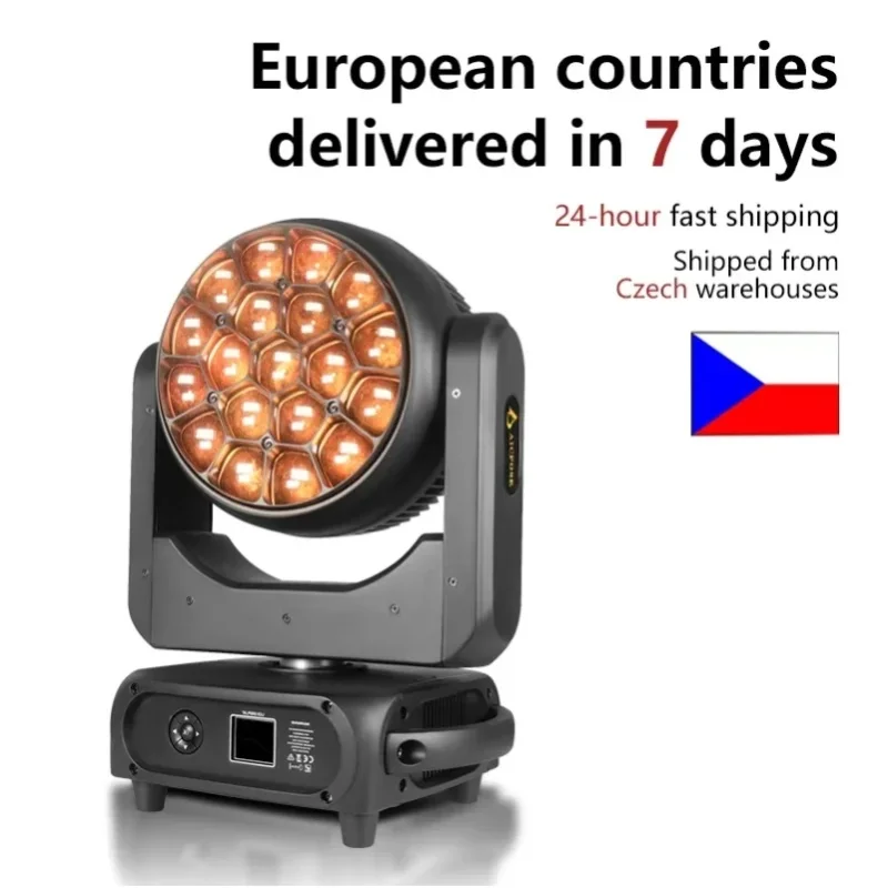 19X40W K15 Bee Eye LED Moving Head Light RGBW Zoom Wash Beam DMX512 Professionelles Bühnenlicht für DJ Disco CE