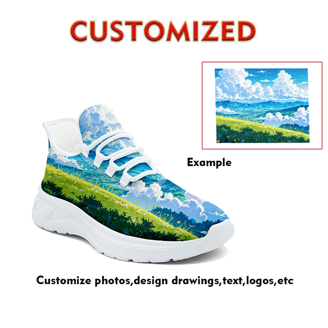 

Custom sport shoes mesh sneakers perfect gifts for couples family colleagues and friends Corporate group customization