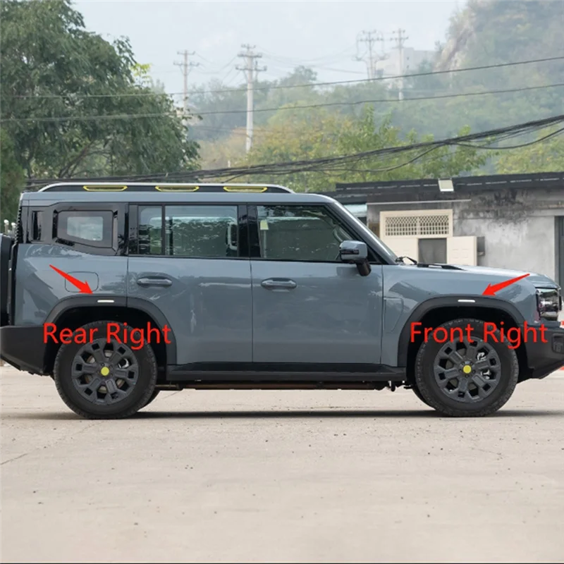 BB-Fit لشيري جيتور ترافيلر T2 سيارة عجلة الحاجب مصباح تعديل اليسار واليمين الجبهة عجلة الحاجب مصباح