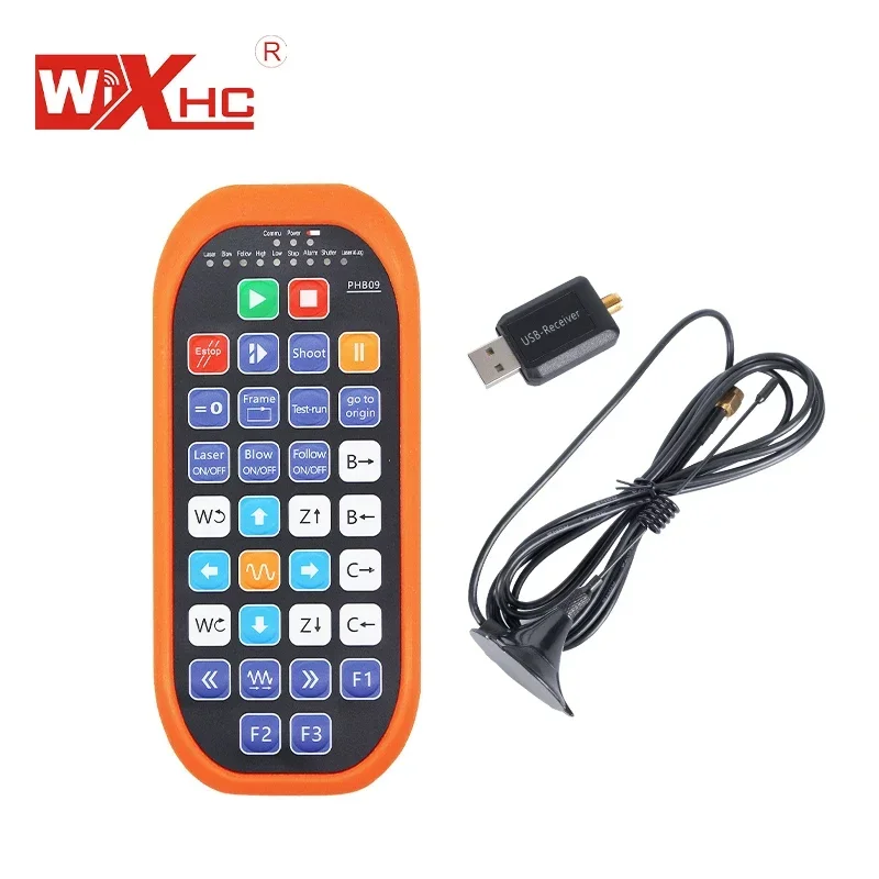 In stockPHB09 WiXHC CNC Wireless Remote Controller Programmable Remote Control for Machines Cutting and Engraving