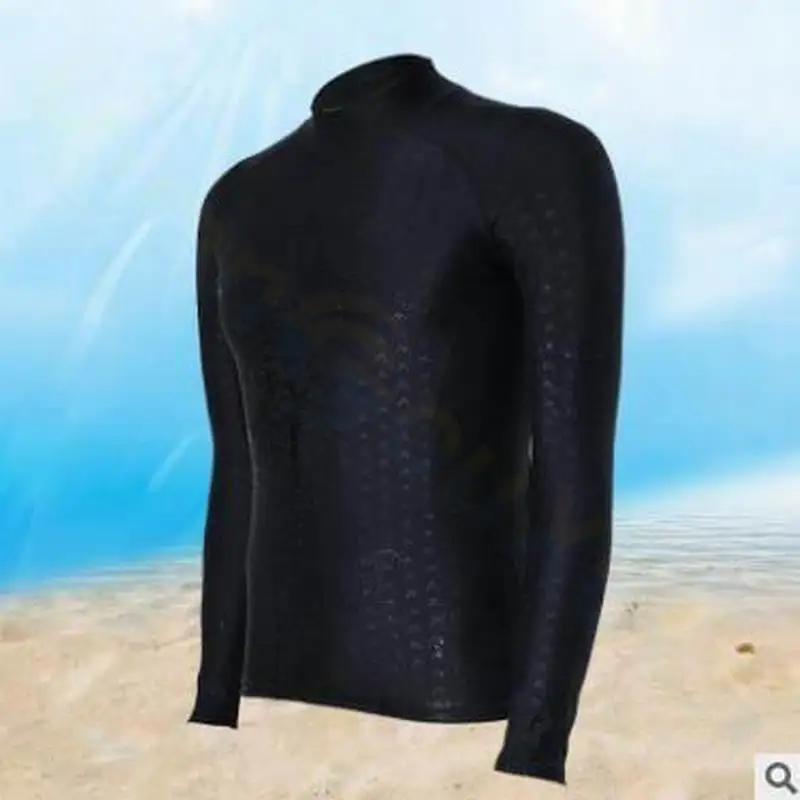 Men Wetsuit Long Sleeve Snorkeling Diving Suit Imitation Sharkskin Rash Guard Jellyfish Clothes surfing Suit Swimwear