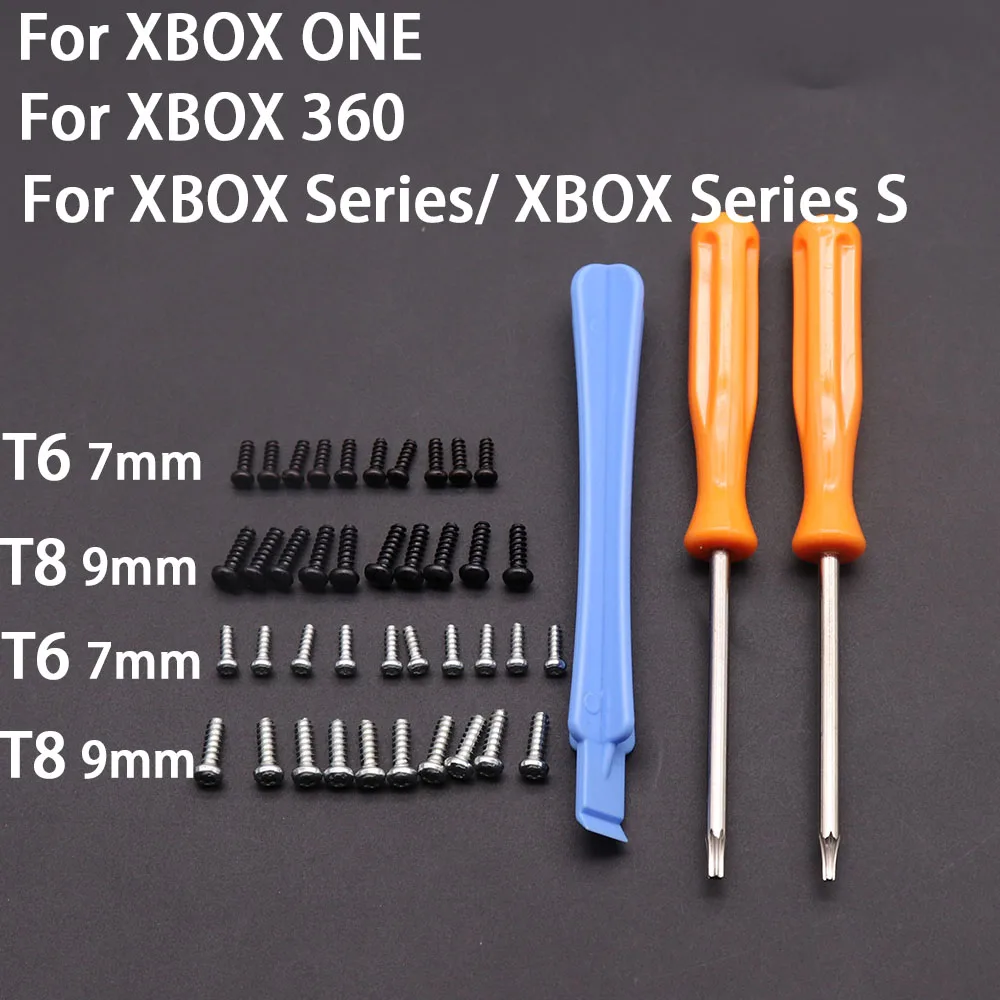 10 Stück Ersatz-Reparaturteile T8 T6 Schrauben für XBOX ONE/ XBOX360 /XBOX Series/S One Slim Elite Series Controller Reparaturteil