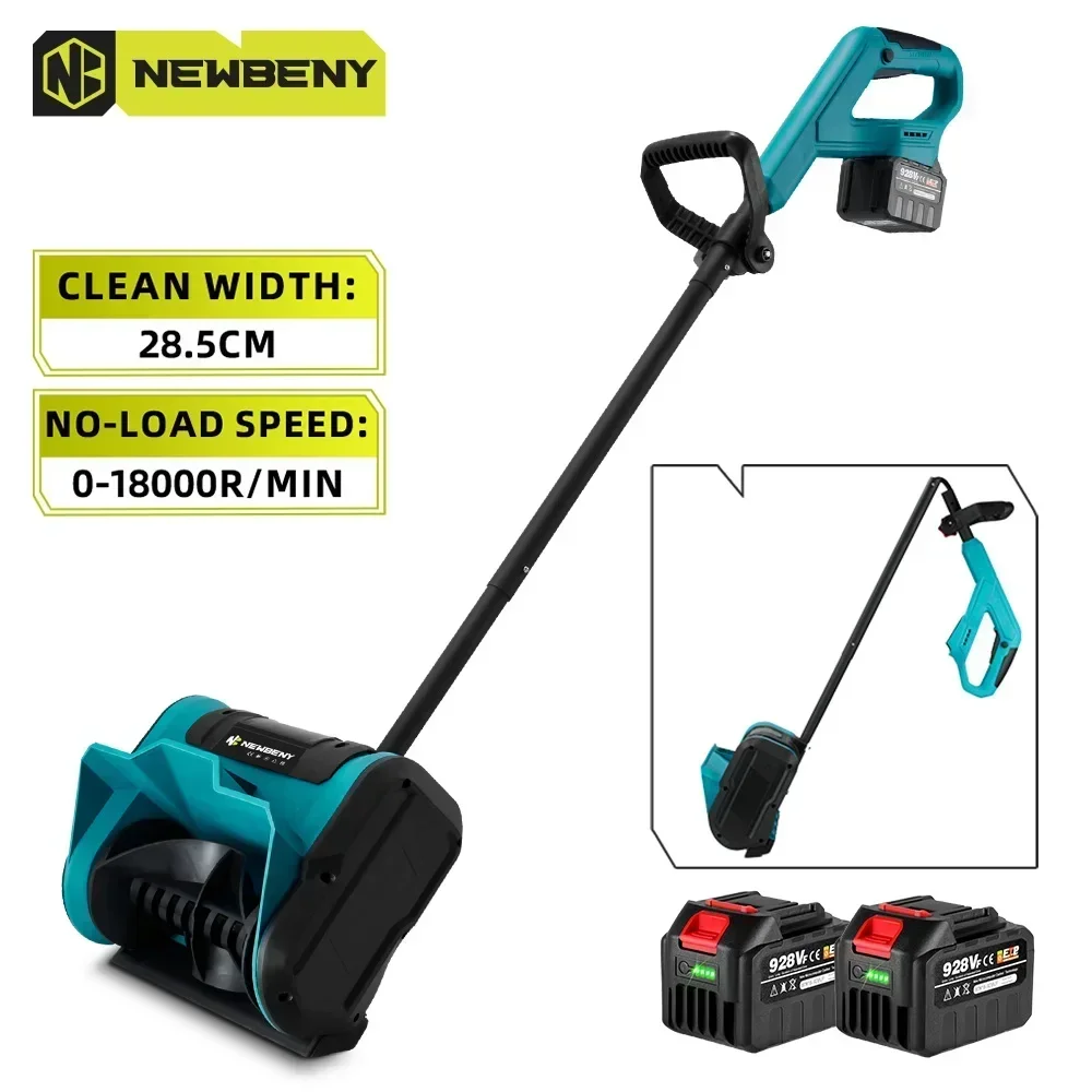 NEWBENY Electric Snowplow Foldable Cordless Efficient Snow Sweeper Snow Shovel Clean Street Courtyard For Makita 18V-21V Battery