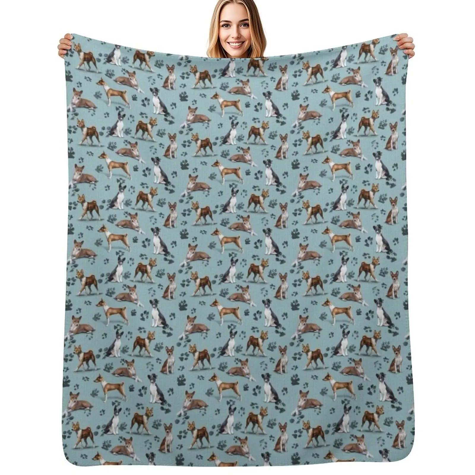 The Basenji Throw Blanket Tourist Flannel Sleeping Bag Beach Luxury Thicken Kid'S Blankets