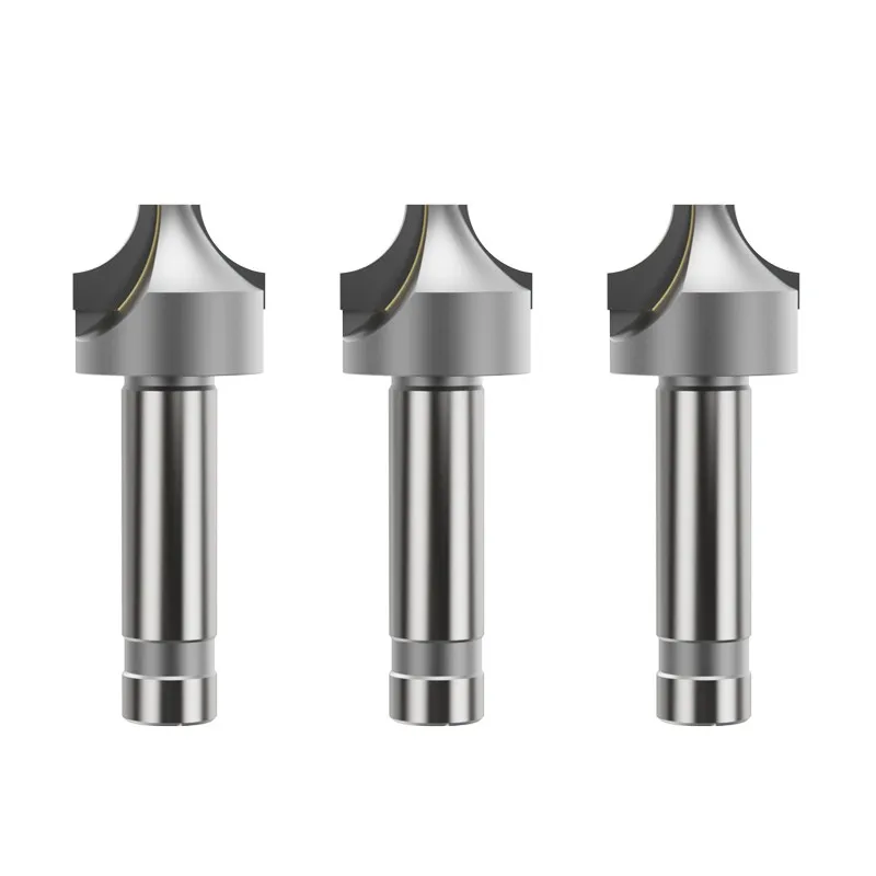 ROMTIC YW2 Inlaid Alloy Inner R Milling Cutter R2-R30 Straight Shank Welded Tungsten Steel Concave Arc Chamfering Steel Tools