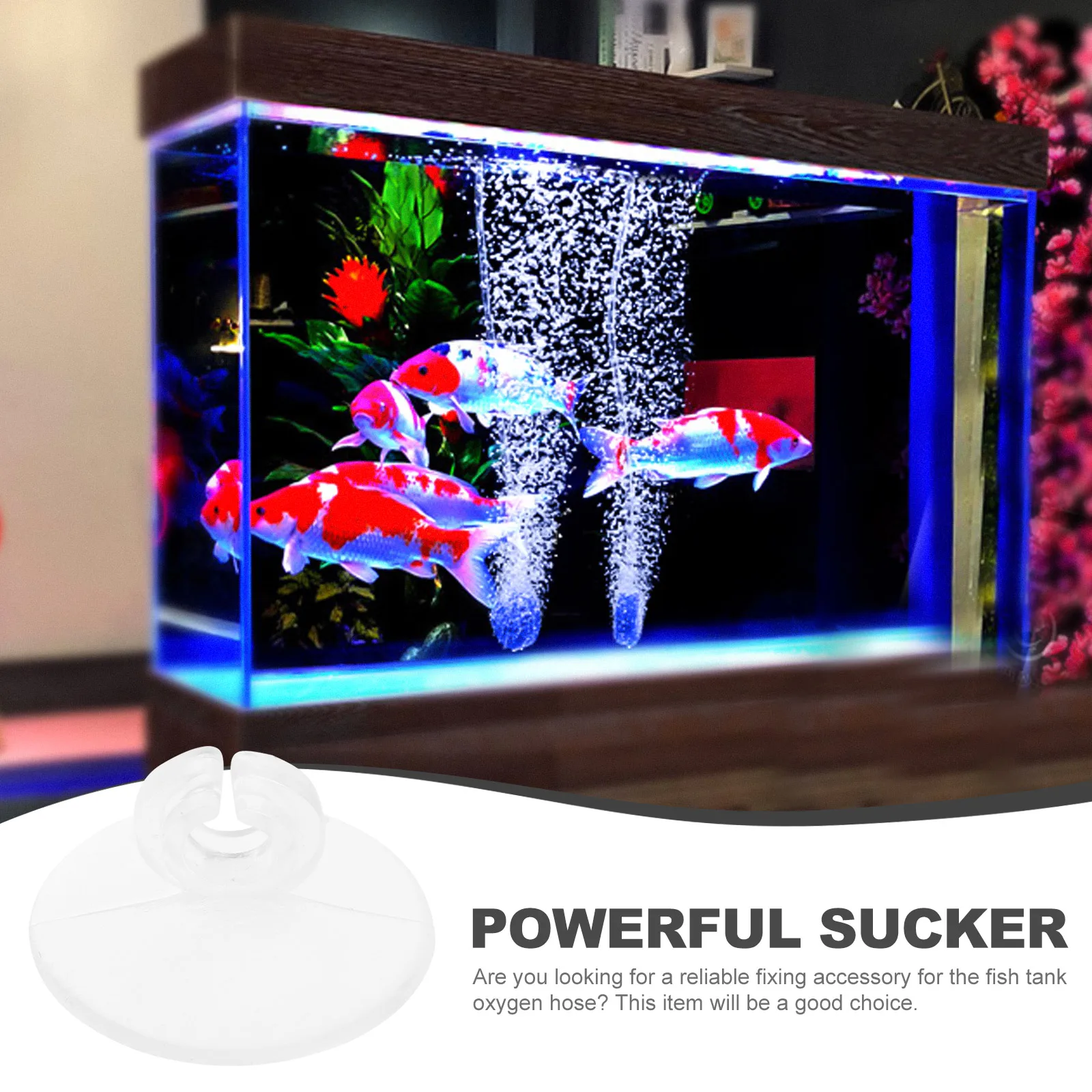 

20Pcs Fish Tank Oxygen Pump Hose Fixator Suction Cups Hose Holder Aquarium Oxygen Accessories Compact Size Replacement