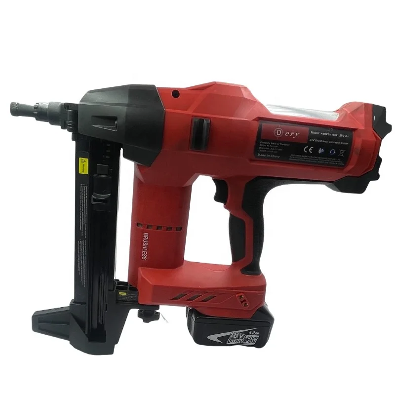 رائجة البيع 20V5.0AH ليثيوم أيون اللاسلكي دبوس الغاز مسدس مسامير 90S2 الصناعية الصف مسدس مسامير مع طاقة البطارية #6