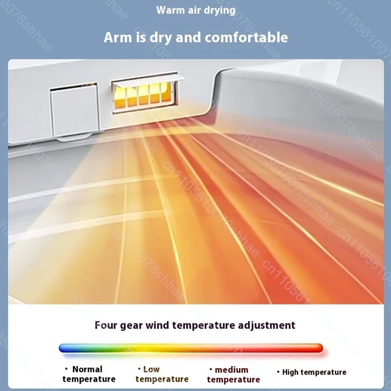 Smart Bidet Toilet Seat Heated Instant Heating Water Air Dryer Toilet Cover Lid Self Cleaning Nozzle Night Light for Bathroom