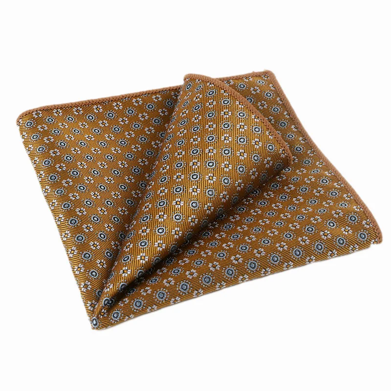 5 pezzi-classico vintage jacquard abito da uomo tasca asciugamano modello jacquard seno affari banchetto di nozze fazzoletto decorativo