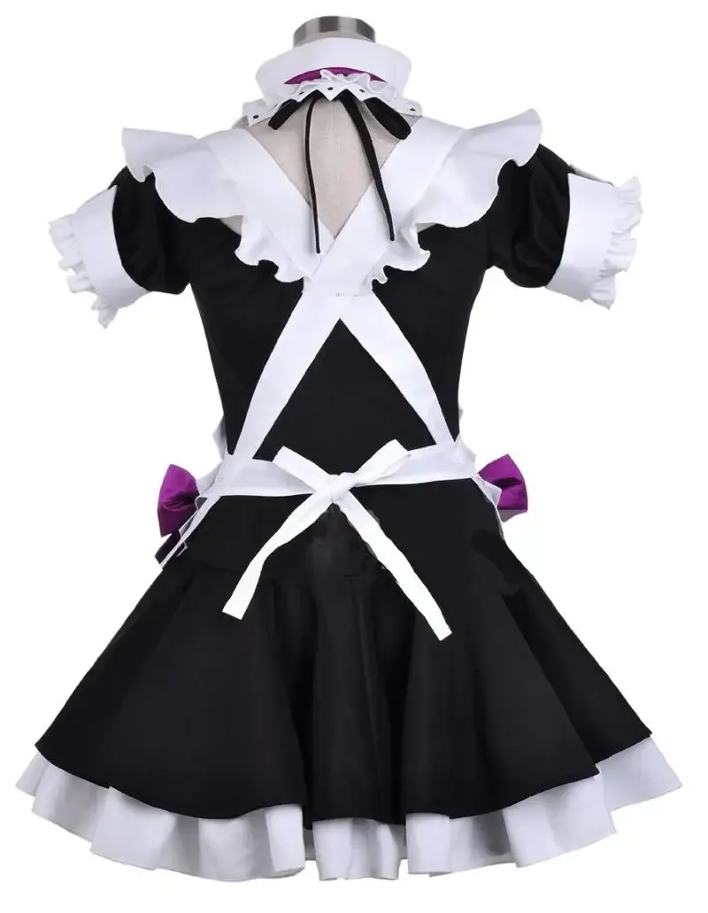 Unisex Anime Cos Maki Nishikino Apron Dress Maid Suit Sets Cosplay Costumes Custom Size