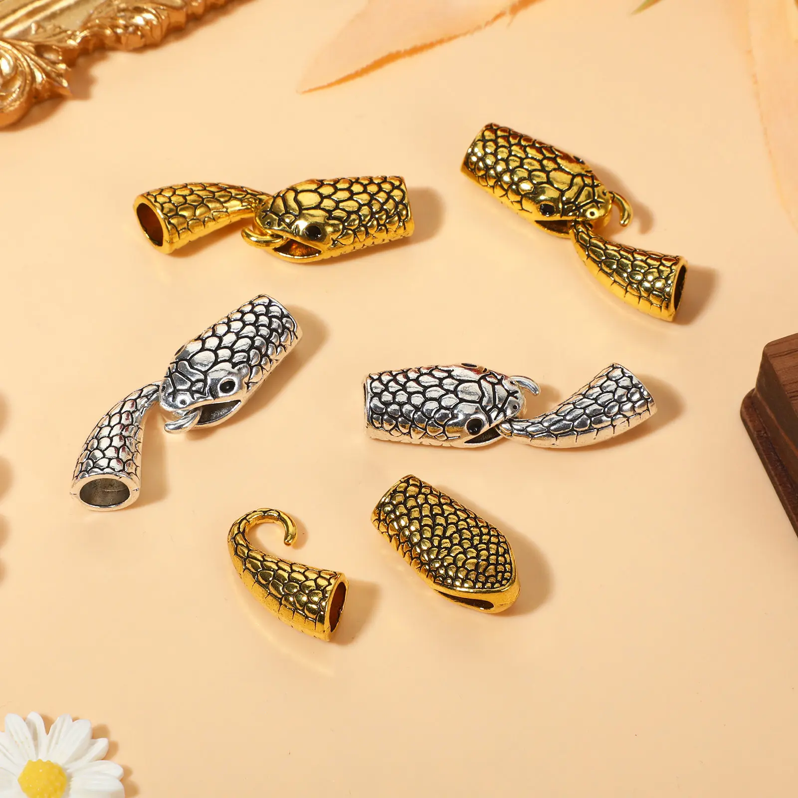 

10 пар соединительных застежек-змейок из изящного сплава для изготовления ожерелий и браслетов своими руками, фурнитура для ювелирных изделий
