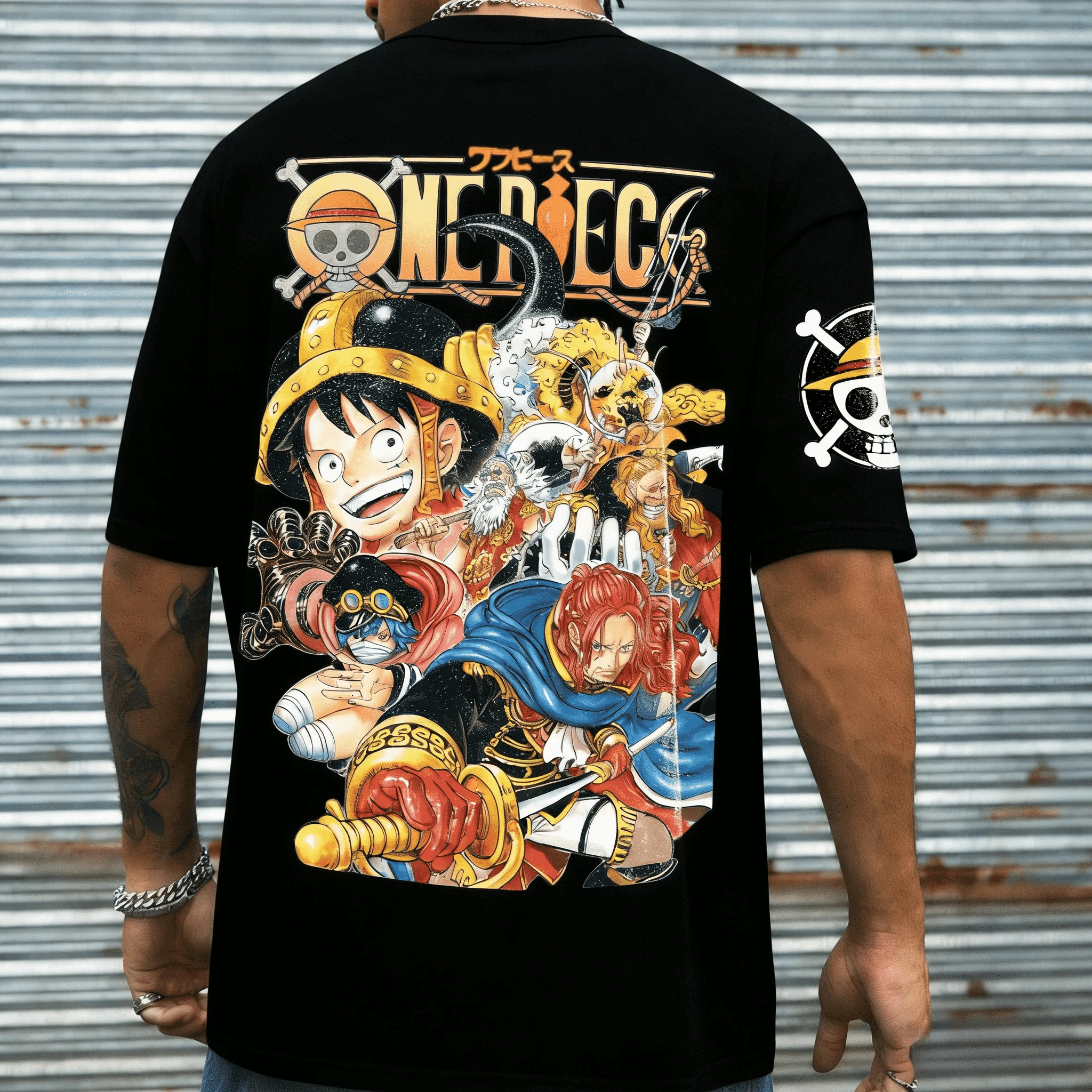 

One Piece Anime Men's and Women's Cotton Short-sleeved 2026 Millionth Generation Summer New Product Loosesports T-shirt Ins