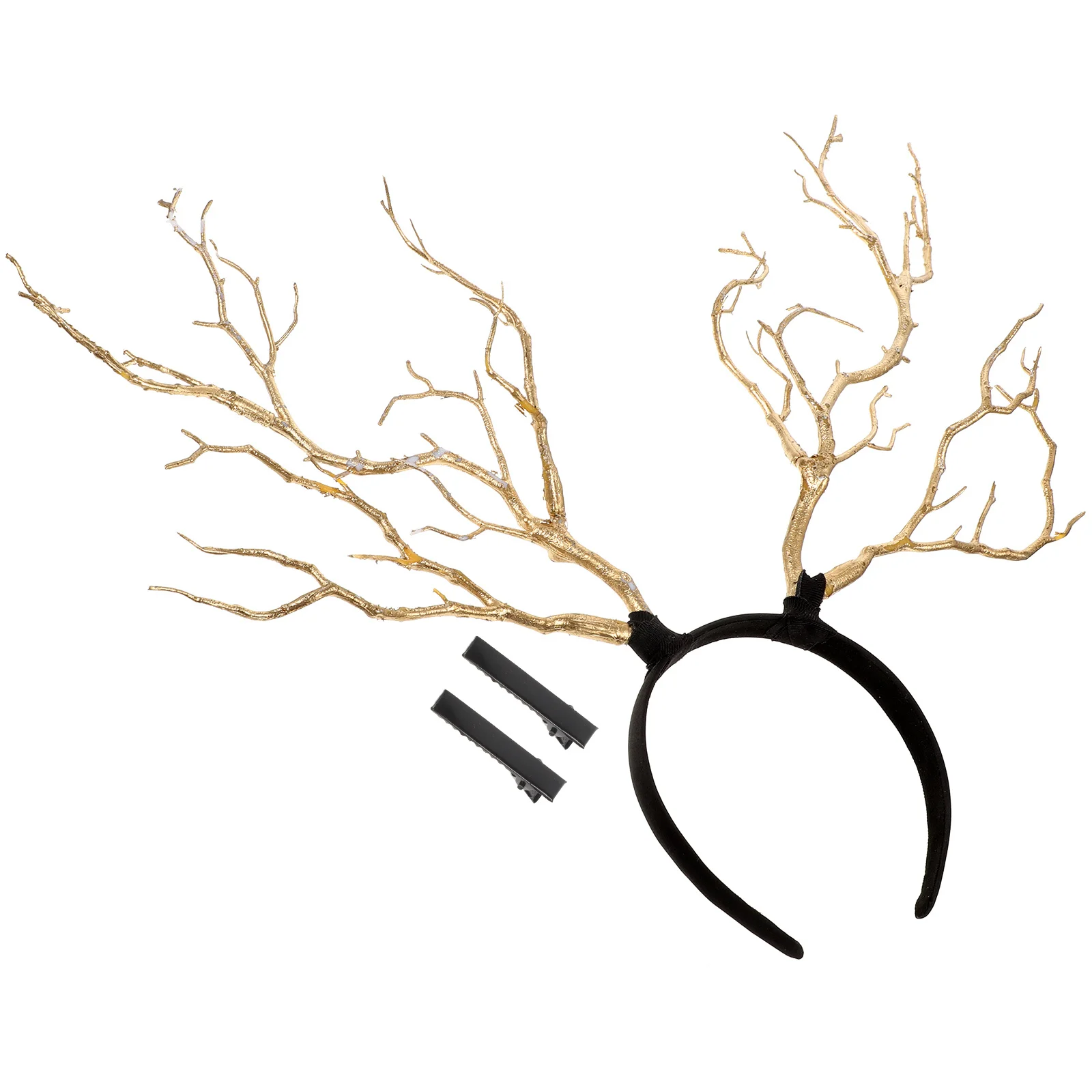 

Antler Headband Simulation Branch Design Hair Hoop Festival Party Supply Deer Horn Headpiece Costume Accessory For Women Holiday