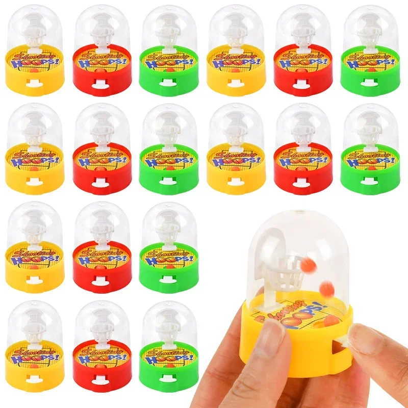 2024 New 12Pcs Mini Desktop Fingers Basketball Shooting Game Toys Pinata Filler Sport Theme Party Kids Birthday Favors Supplies