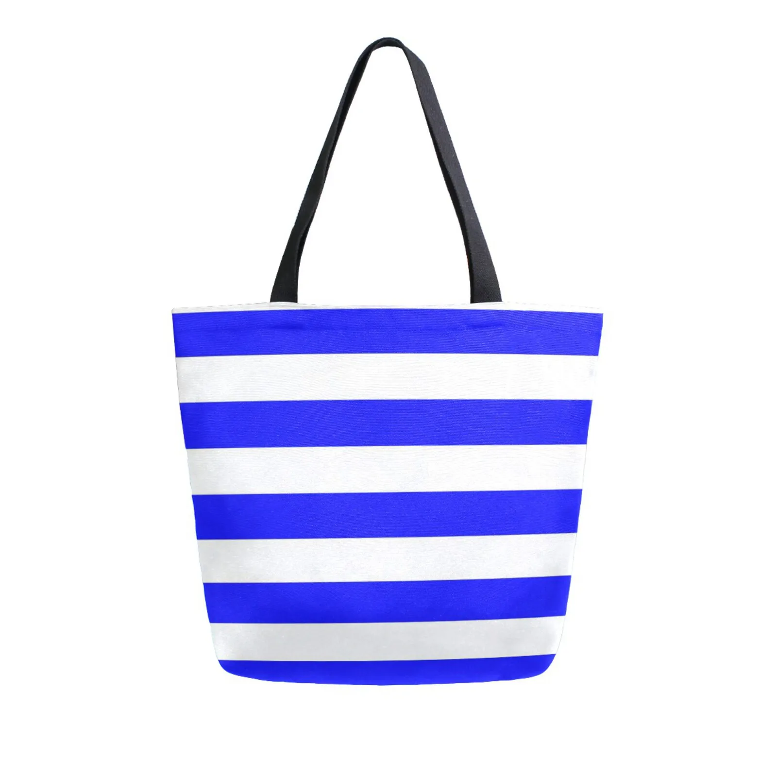 Women's Tote Bag Large Capacity Canvas Shoulder Bag Female for Women Beach Bags Shopper Brand Stripe Designer Shopping Handbag