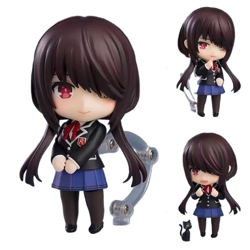 

10 см Date A Live # 2455 Токисаки Куруми JK Ver. Подвижная фигурка-орнамент для рабочего стола: модная коллекционная игрушка-сюрприз, подарок